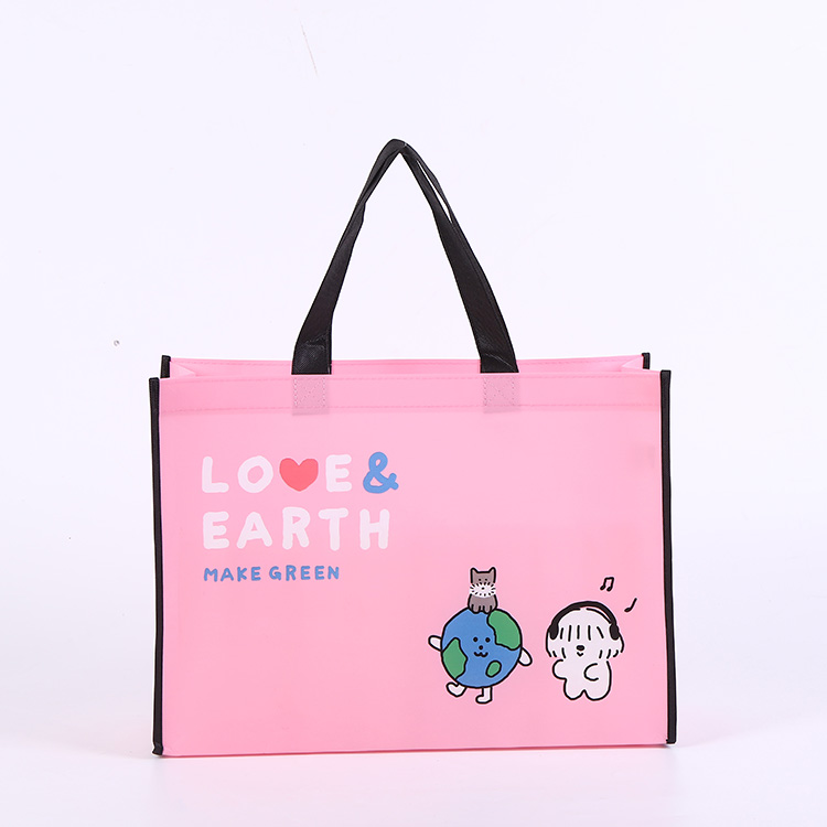 新しいラミネート不織布トート ショッピング バッグはプラスチックの持続可能な代替品です