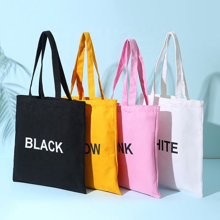 オーガニックコットントートバッグ ロゴ入りショッピングバッグ